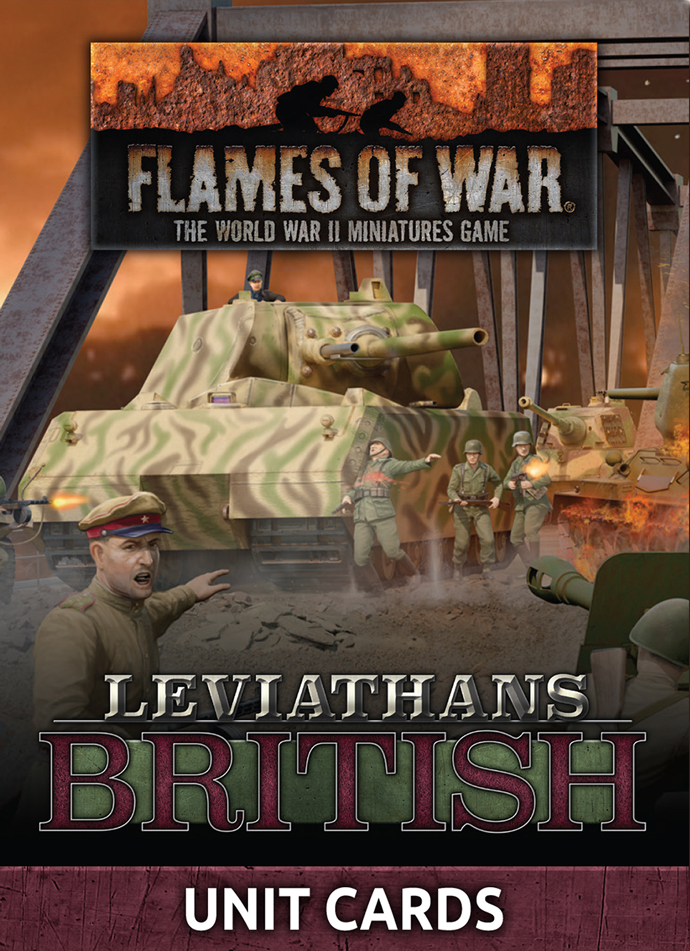 Flames of War: Late War Leviathans - British Unit Cards (34 x Cards) - Limited Edition