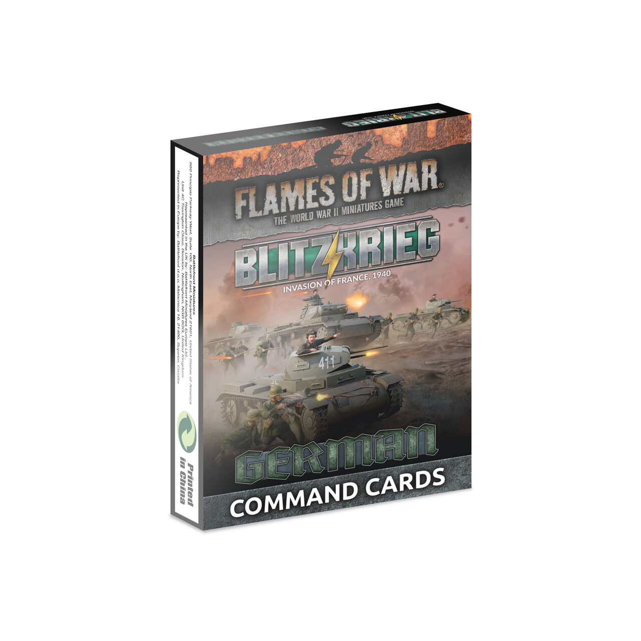 Flames of War: German: Blitzkrieg Command Cards (x39 cards) - Limited Edition