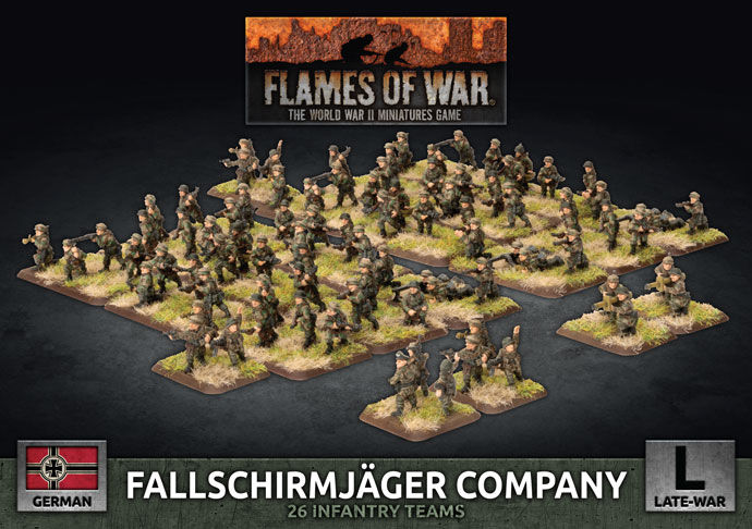Flames of War: German - Fallschirmjager Company (Plastic)