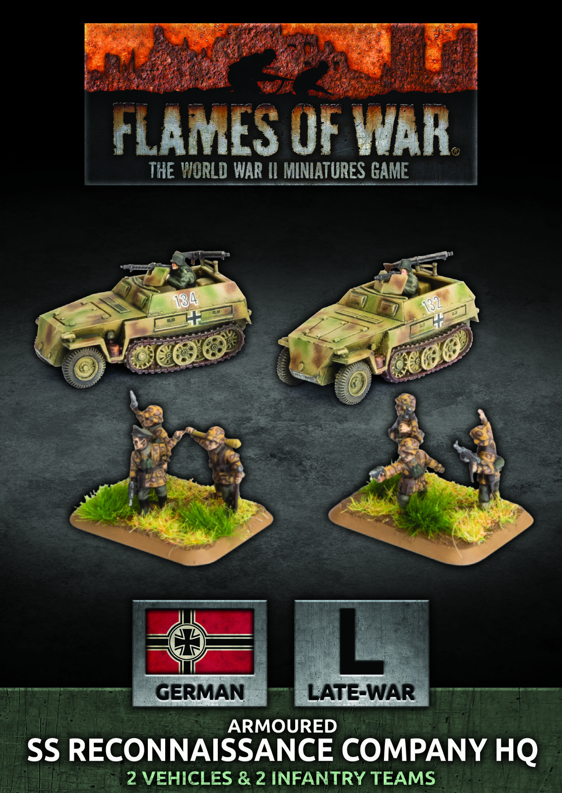 Armoured SS Reconnaissance Company HQ (Plastic) GBX153