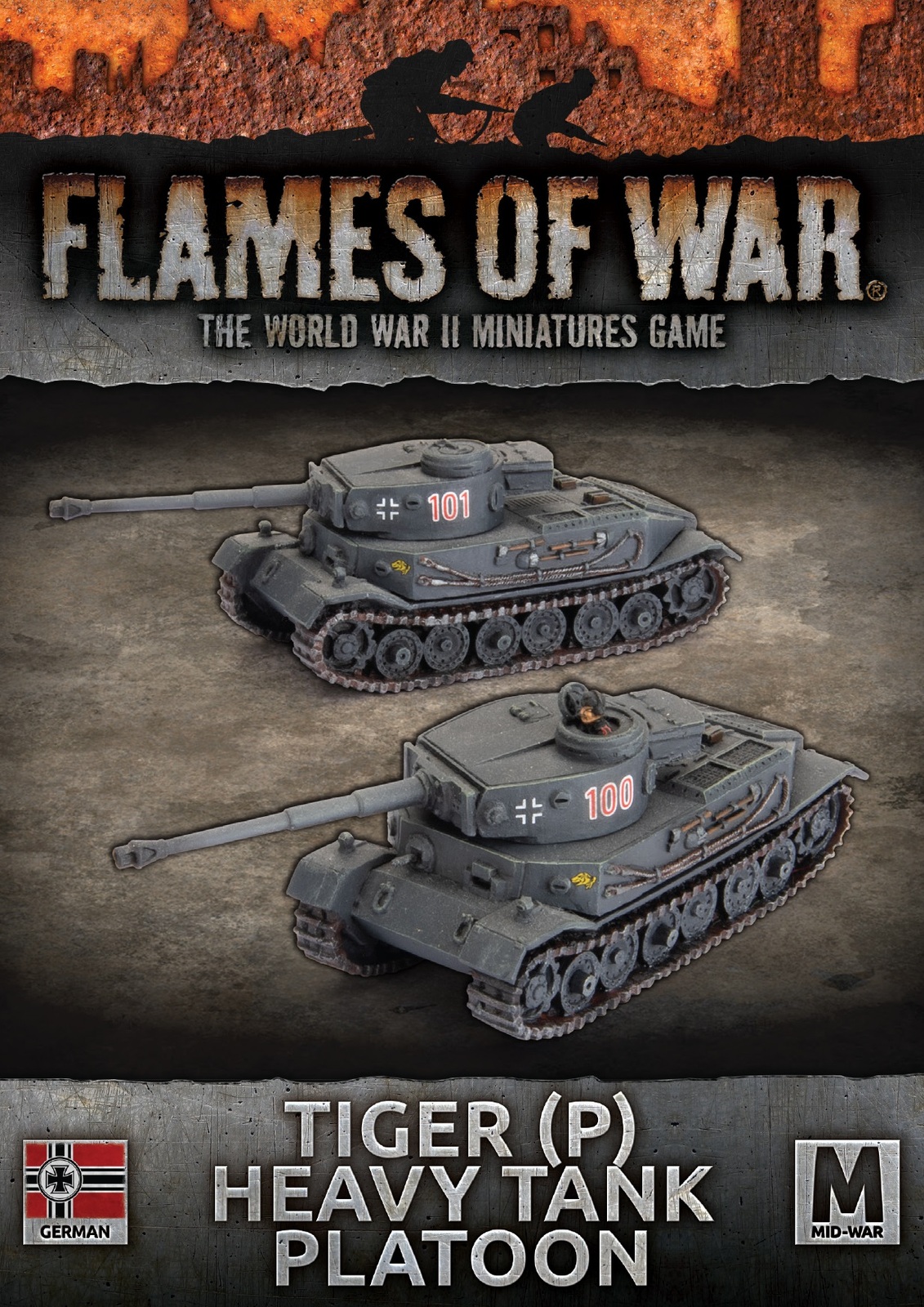 Flames of War: German: Tiger (P) (x2)