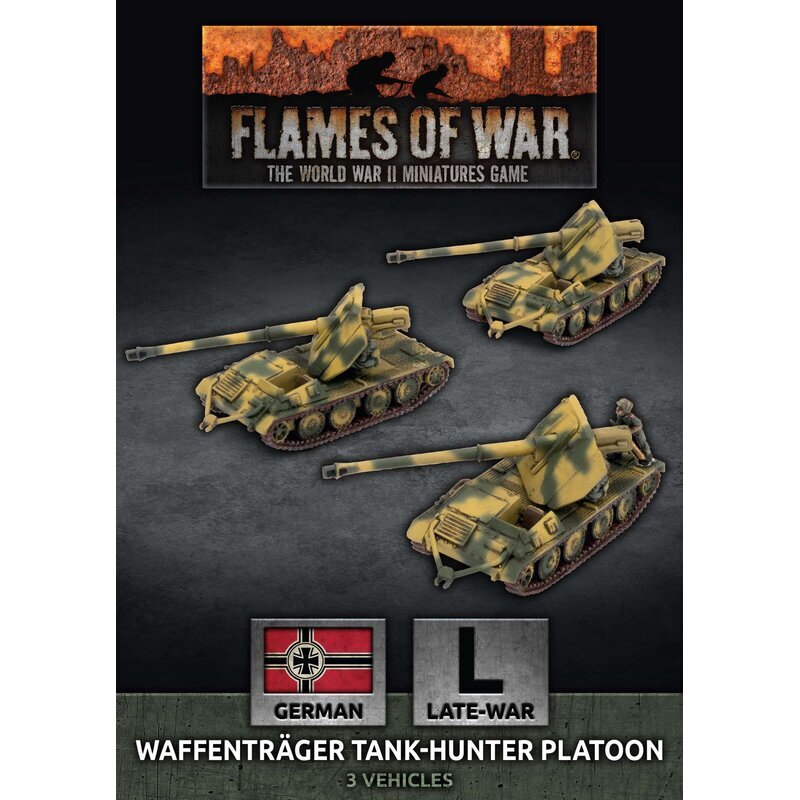 Flames of War: German: Waffentrager Tank-Hunter Platoon (x3 Plastic)