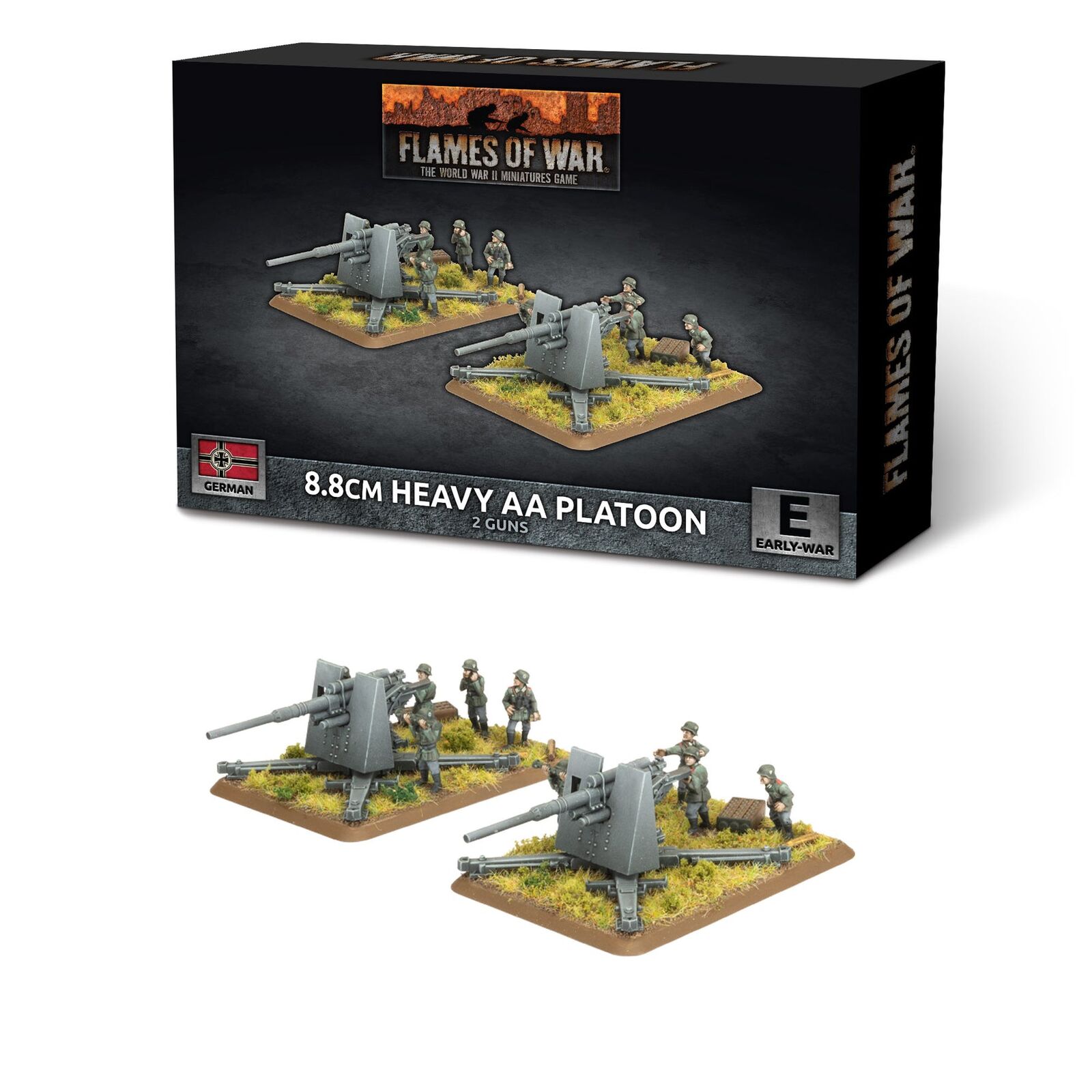 Flames of War: German: 8.8cm Heavy AA Platoon (Early) (x2 guns)