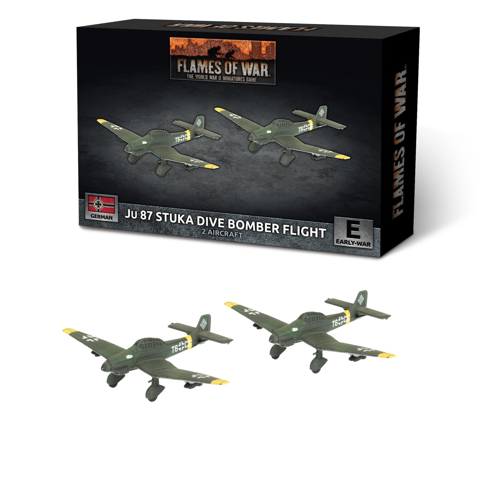 Flames of War: German: JU 87 Stuka Dive Bomber Flight (x2)