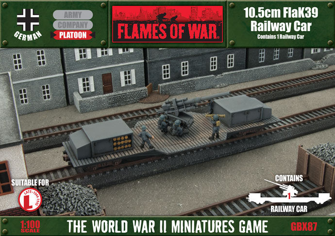 Flames of War: German: 10.5cm FlaK Railway Car