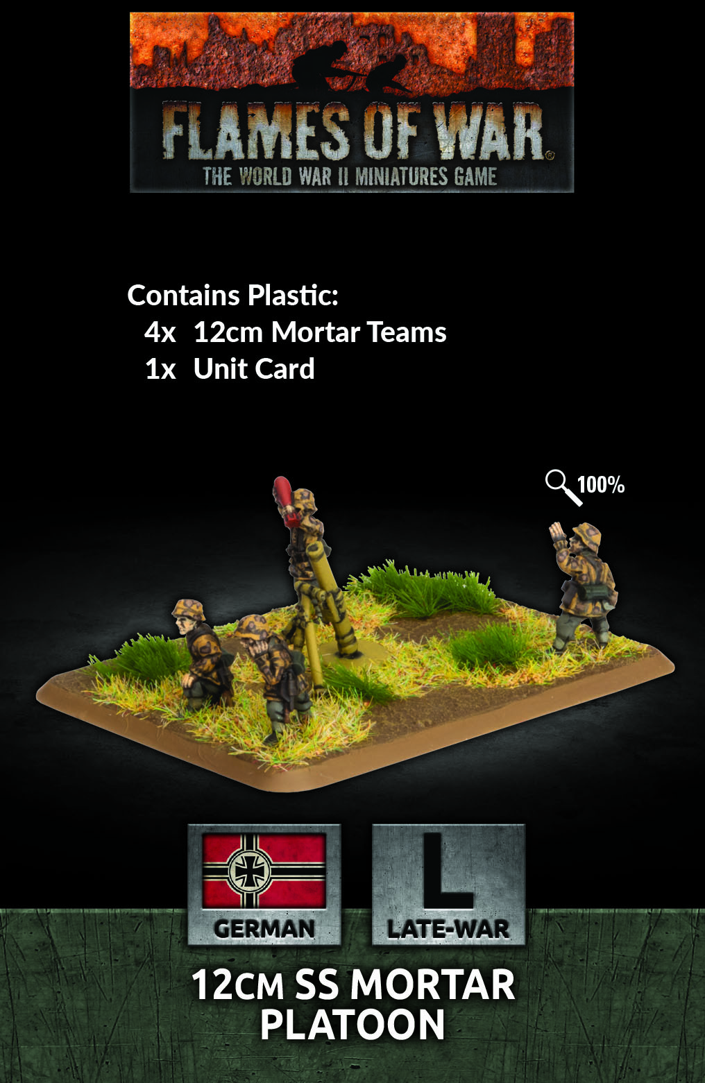 12cm SS Mortar Platoon (x4 Plastic) GE799