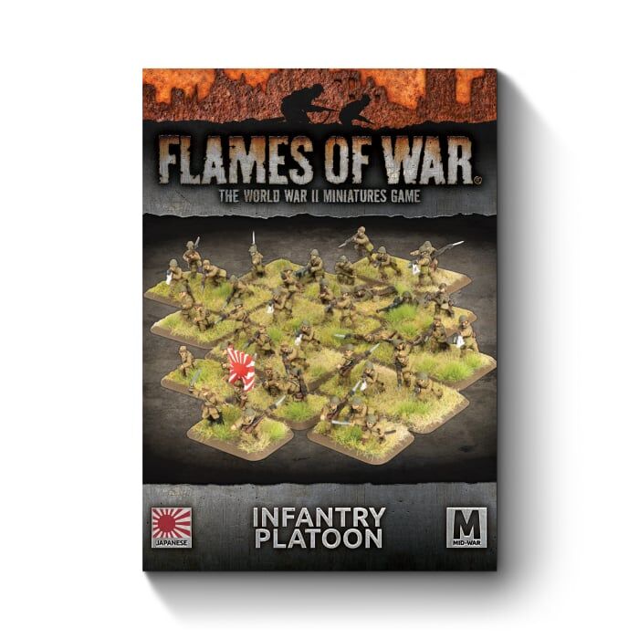 Flames of War: Japanese: Infantry Platoon (x64 Figures)