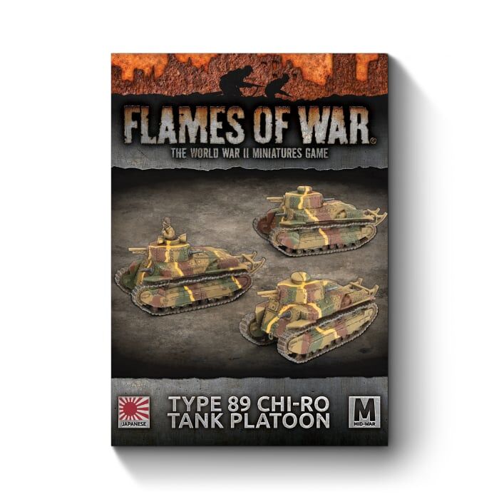 Flames of War: Japanese: Type 89 Chi-Ro Tank Platoon (x3)