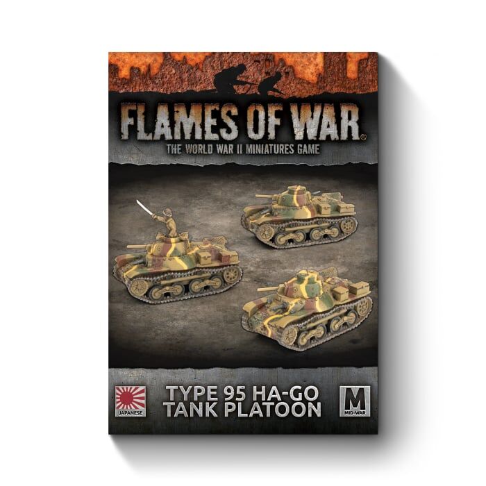 Flames of War: Japanese: Type 95 Ha-Go Light Tank Platoon (x3)