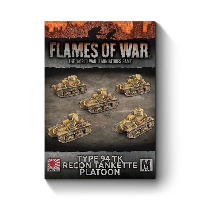 Flames of War: Japanese: Type 94 TK Recon Tankette Platoon (x5)