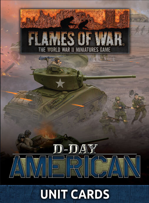 Flames of War: D-Day American Unit Cards