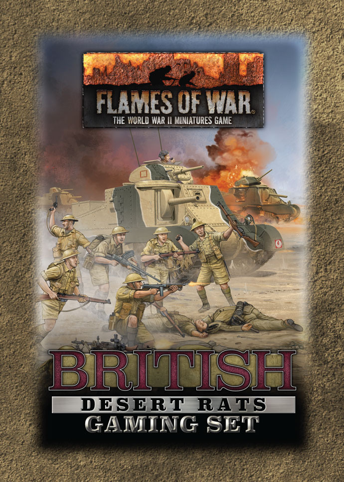 Flames of War: British Desert Rats (x20 Tokens, x2 Objectives, x16 Dice)