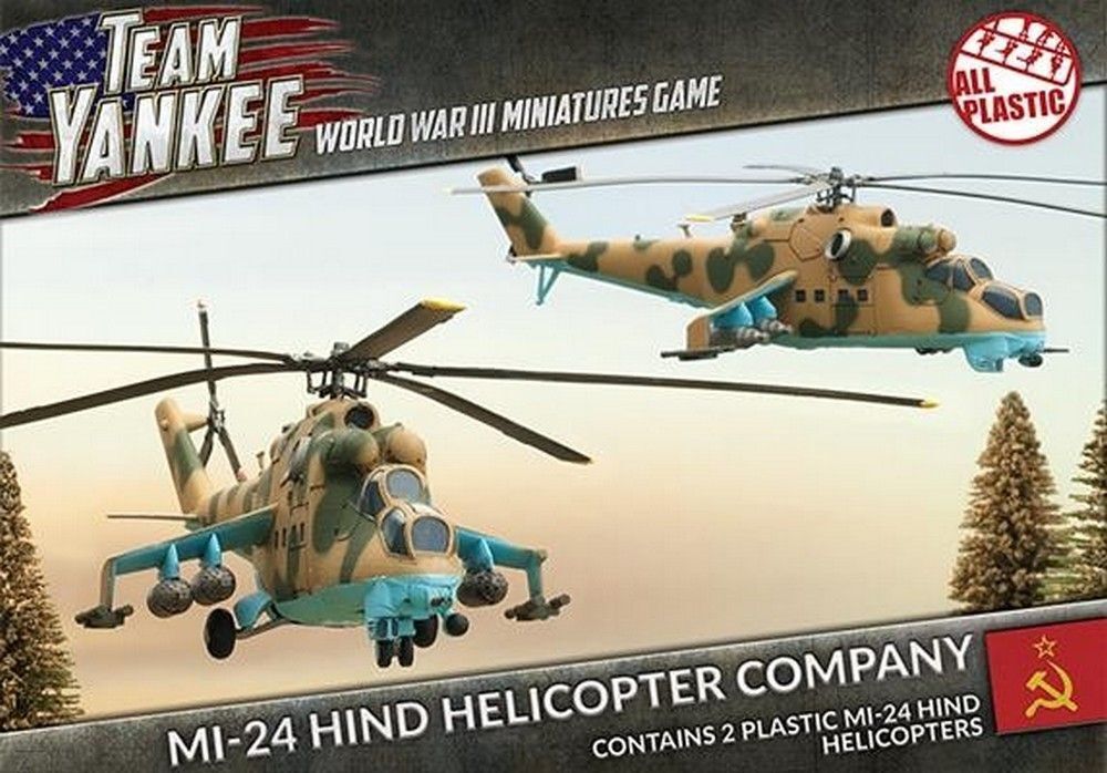 WWIII/Team Yankee: MI-24 Hind Helicopter Company (x2)
