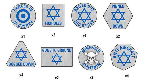 Israeli Token Set (x20 Tokens, x2 Objectives)