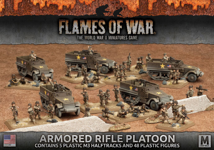Flames of War: Americans: Armored Rifle Platoon (plastic)