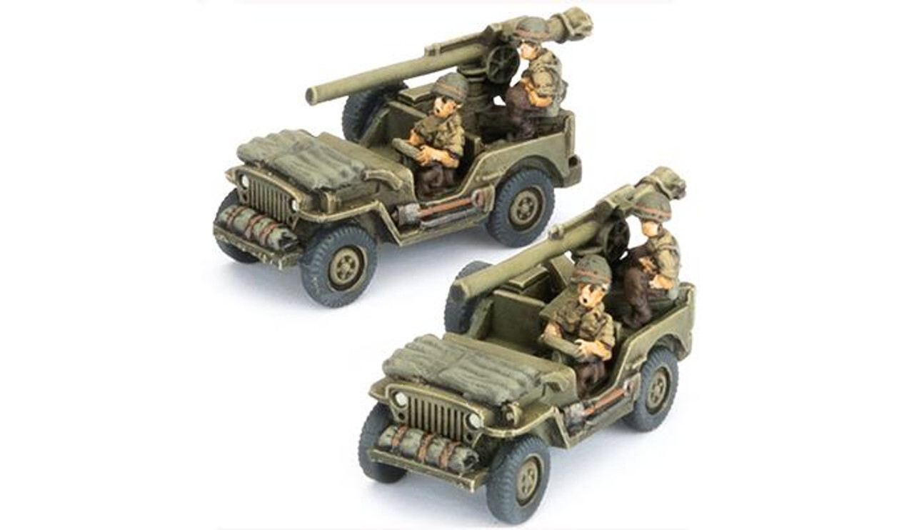 Flames of War: Jeep with 105mm Recoilless Rifle (x2)
