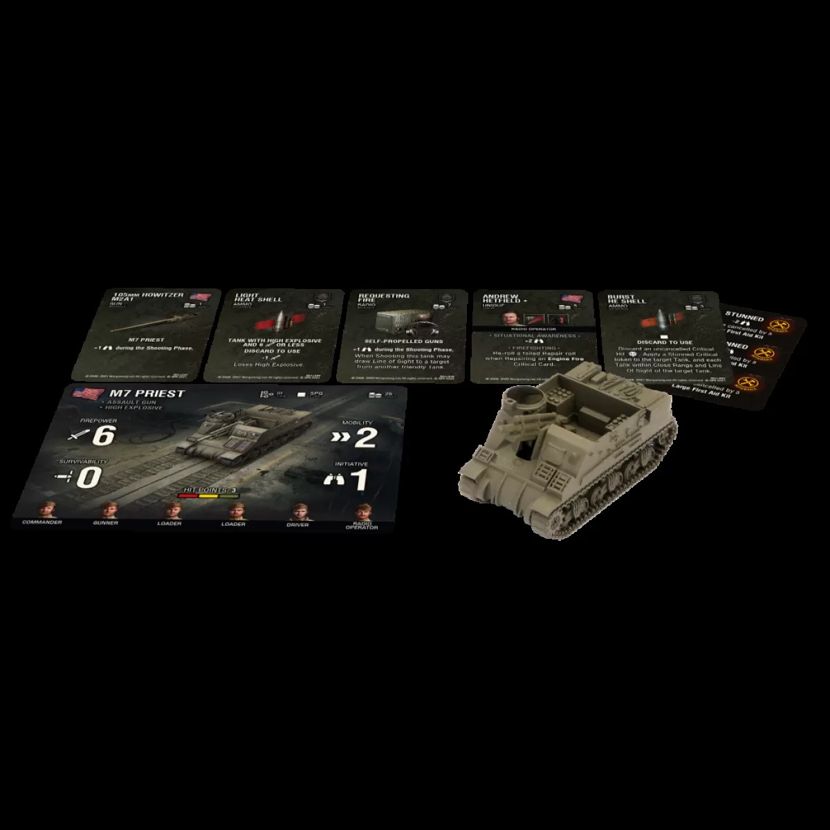 World of Tanks Miniature Game:  American Tank - M7 Priest