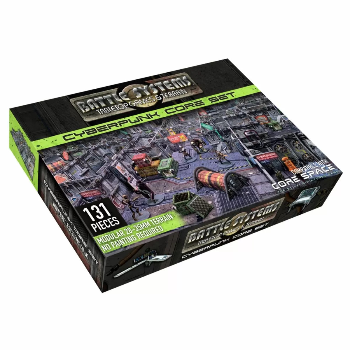 Battle Systems Clip Terreno In Plastica Grigia - 96 Pezzi Per Core Space, Scenici Fantasy E Moderni - Flessibilità E Compatibilità