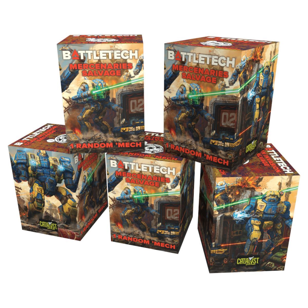 Battletech Salvage Box: Mercenaries Display (9 Packs)