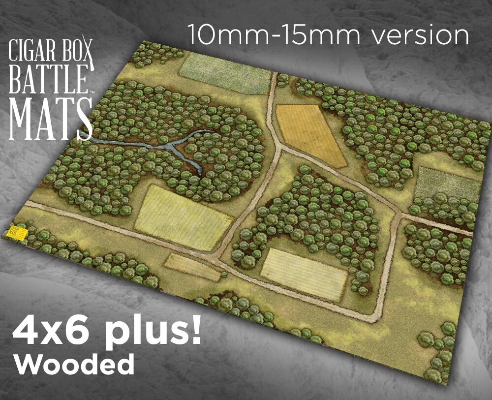 Battle Mat: 4x6 Wooded (10-15mm)