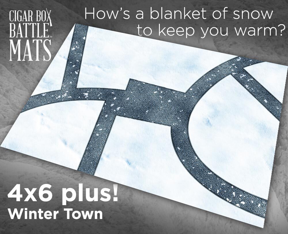 Battle Mat: 4x6 Winter Town