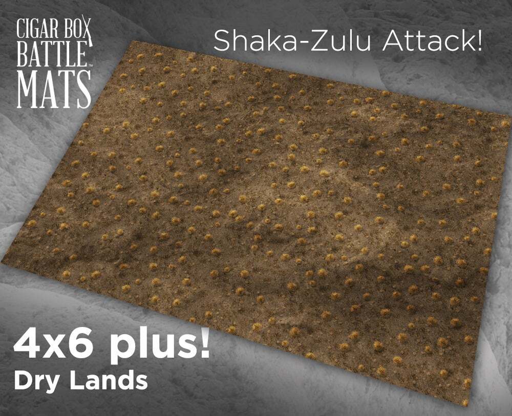 Battle Mat: 4x6 Dry Lands (6-28mm)