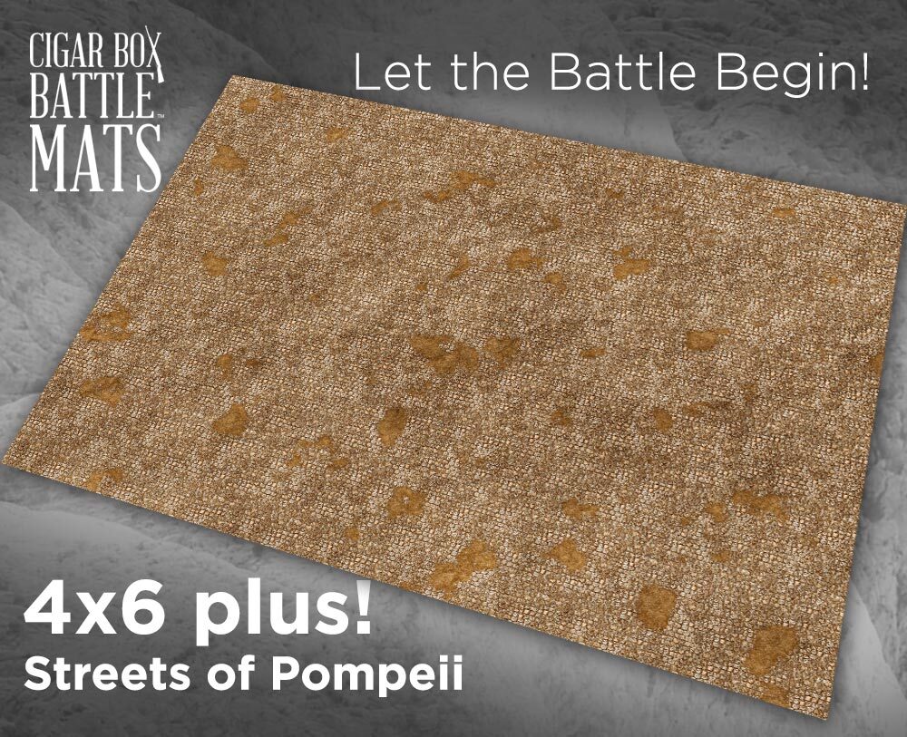 Battle Mat: 4x6 Streets of Pompeii (20-40mm)