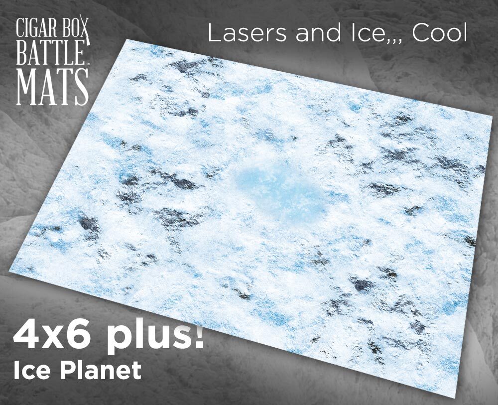 Battle Mat: 4x6 Ice Planet (6-28mm Scale)