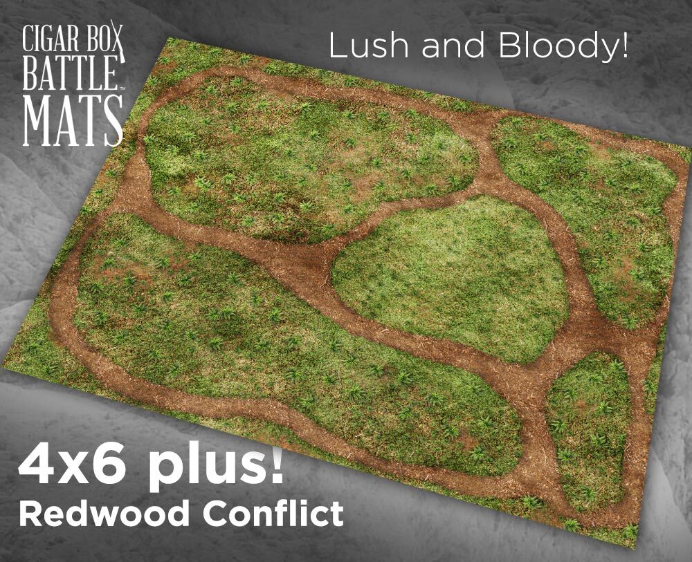 Battle Mat: 4x6 Redwood Conflict (6-28mm Scale)