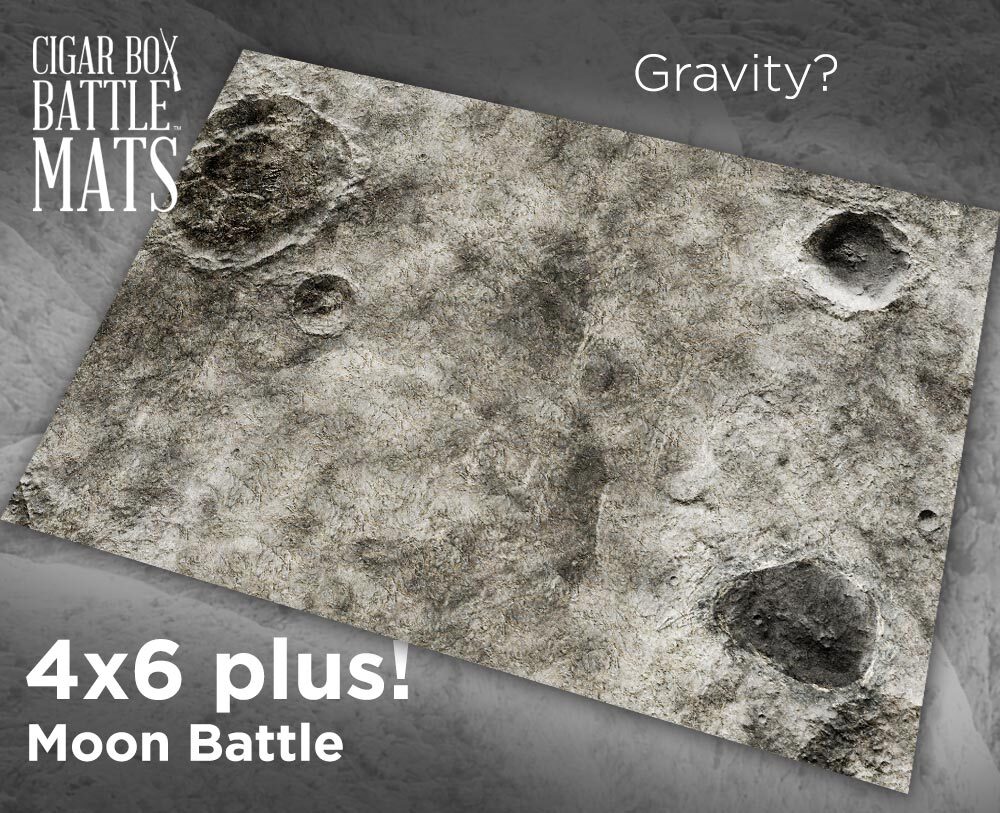 Battle Mat: 4x6 Moon Battle (6-28mm Scale)