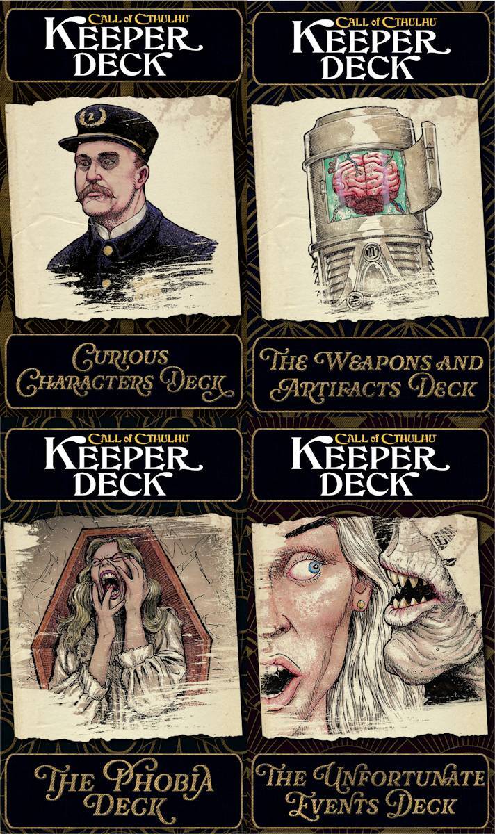 Call of Cthulhu RPG Keepers Decks (Second Edition)
