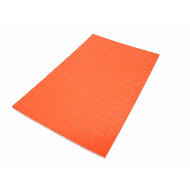Counter Sheet Orange 1/2" Squares (108)
