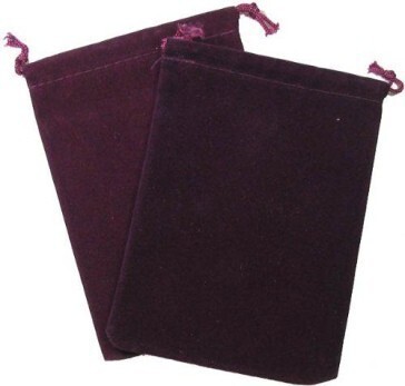 Purple Suedecloth Dice Pouch: Large 