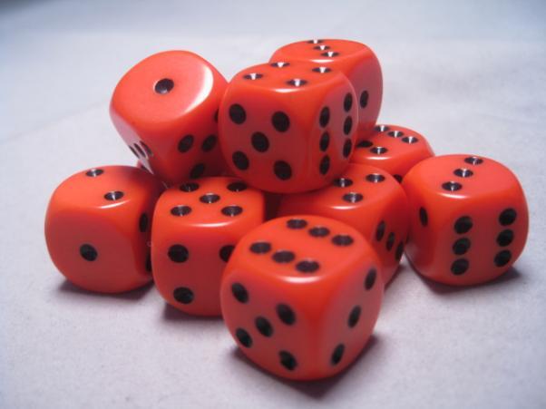 Orange/Black Opaque 16mm d6 (12)