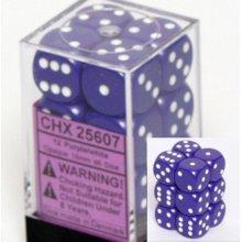 Opaque 16mm D6 Purple w/ White (12)