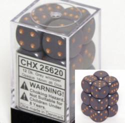 Opaque 16mm D6 Dark Grey/Copper (12)