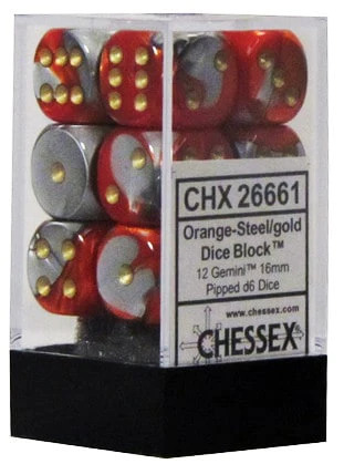 Gemini 16mm D6 Orange-Steel/Gold (12)