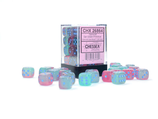 Gemini 12mm d6 Gel Green-Pink/blue Luminary (36)