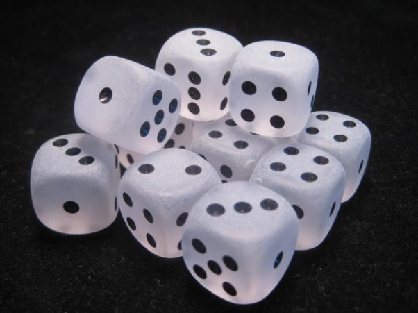 Frosted 16mm D6 Clear/Black (12)