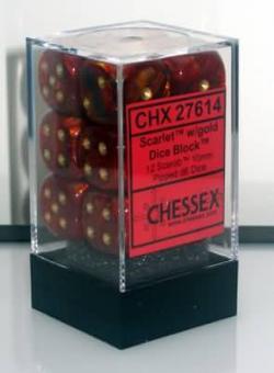 Scarab Scarlet/Gold 16mm D6 (12)