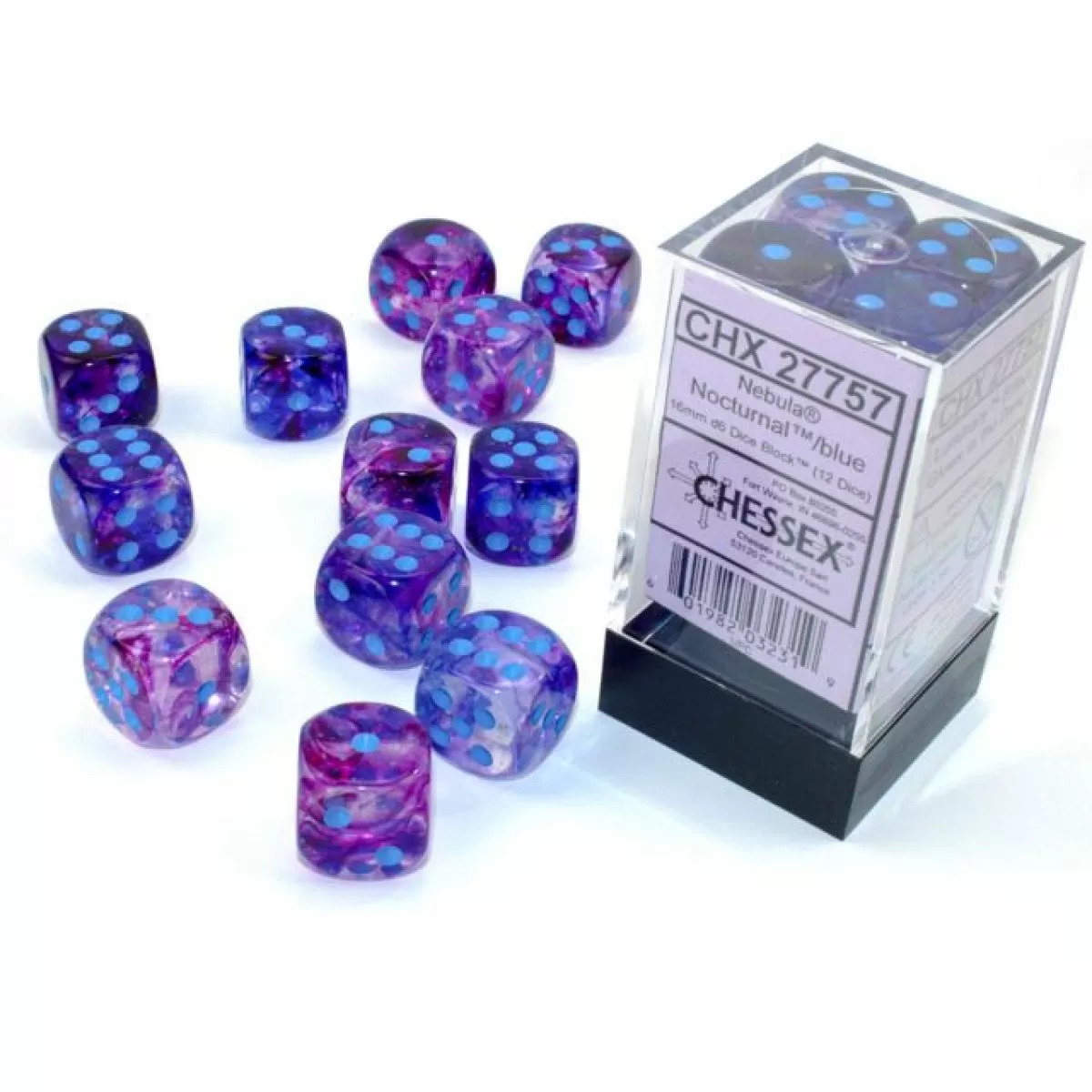 Nebula 16mm d6 Nocturnal/Blue Luminary Block (12)