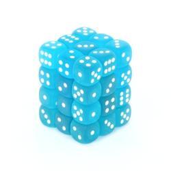 Frosted 12mm D6 Blue/White (36)