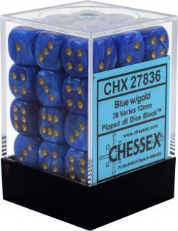 Vortex: 12mm D6 Blue/Gold Set (36)