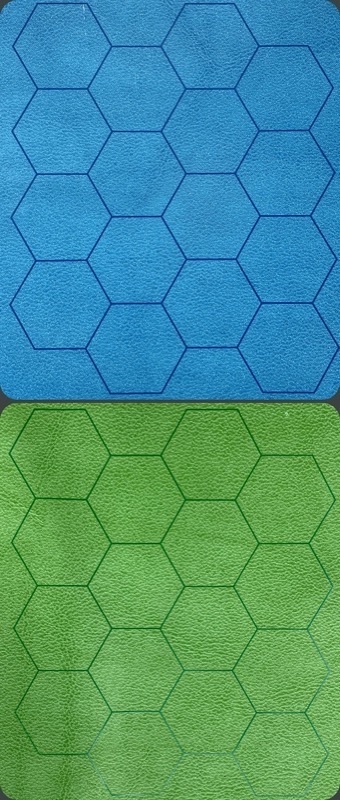 Megamat® 1” Reversible Blue-Green Hexes