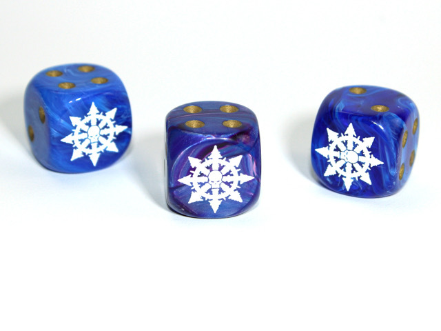 Chessex Custom Dice: Arrows of Chaos d6 (Custom engraved)