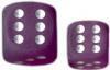 Frosted 16mm D6 Purple/White (12)