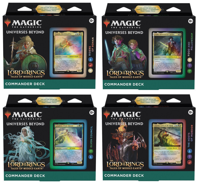 Magic the Gathering: The Lord of the Rings Tales of Middle Earth Commander Decks