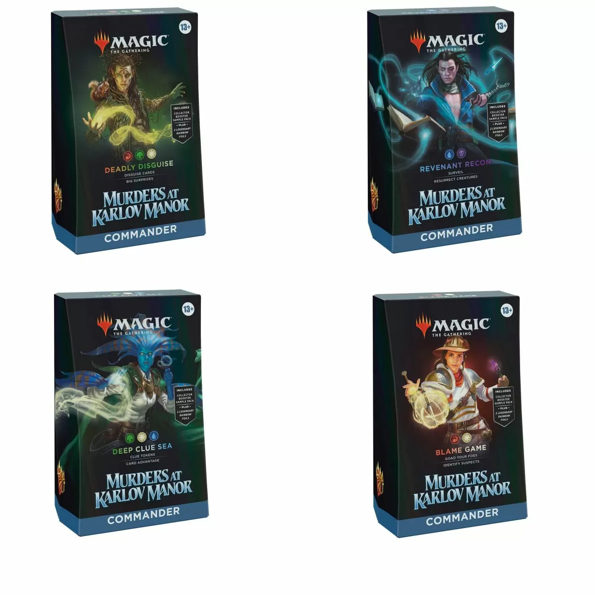 Magic the Gathering: Murders at Karlov Manor Commander Decks (4 Decks Per Display)