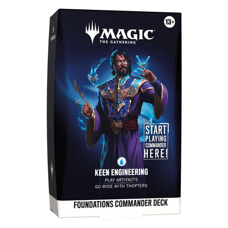 Magic the Gathering: Foundations Commander Blue Deck - Keen Engineering
