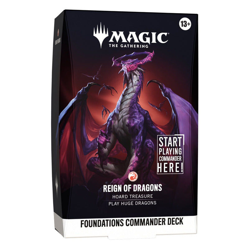 Magic the Gathering: Foundations Commander Red Deck - Reign of Dragons